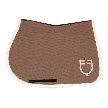 Equestro Wave Quilting Jumping Saddle Pad In Technical Fabric