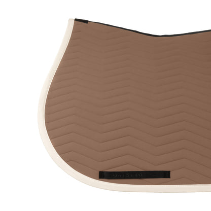 Equestro Wave Quilting Jumping Saddle Pad In Technical Fabric
