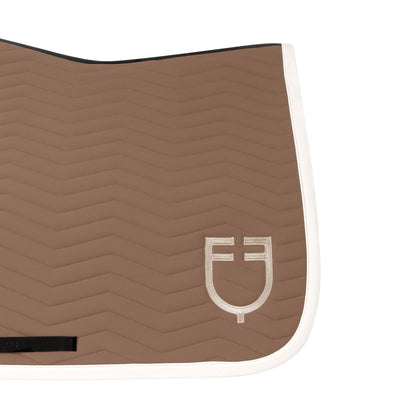 Equestro Wave Quilting Jumping Saddle Pad In Technical Fabric