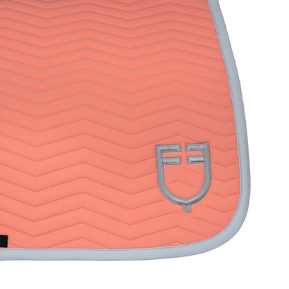 Equestro Wave Quilting Dressage Saddle Pad In Technical Fabric