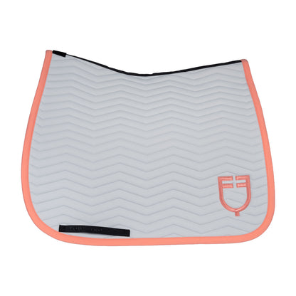 Equestro Wave Quilting Dressage Saddle Pad In Technical Fabric