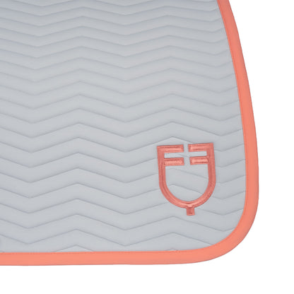 Equestro Wave Quilting Dressage Saddle Pad In Technical Fabric