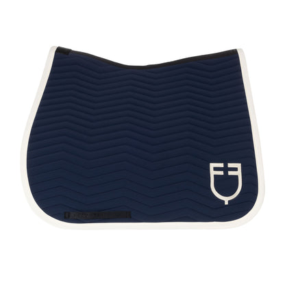 Equestro Wave Quilting Dressage Saddle Pad In Technical Fabric