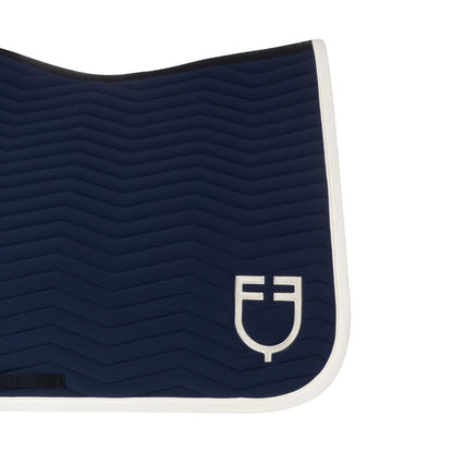 Equestro Wave Quilting Dressage Saddle Pad In Technical Fabric