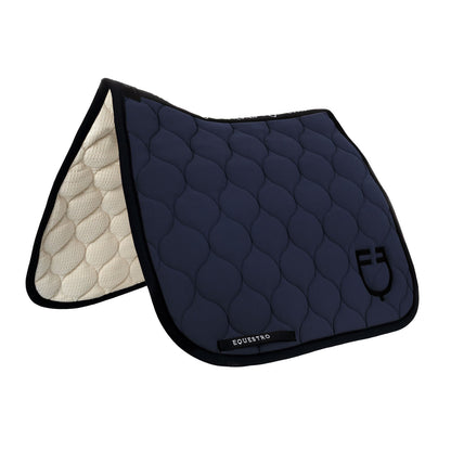 Dressage saddle pad with onion quilting.