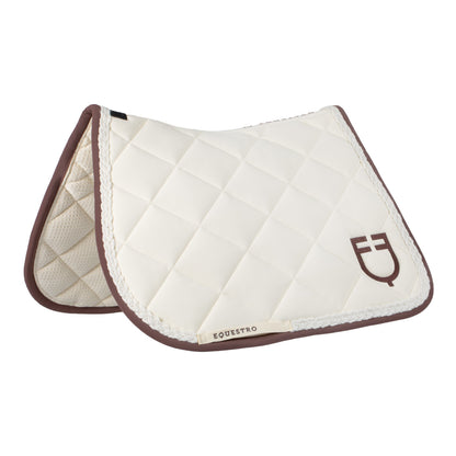 Braided cord jumping saddle pad.