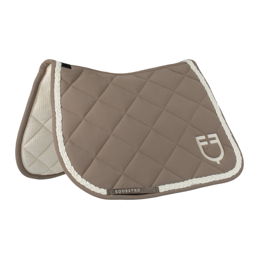 Braided cord jumping saddle pad.