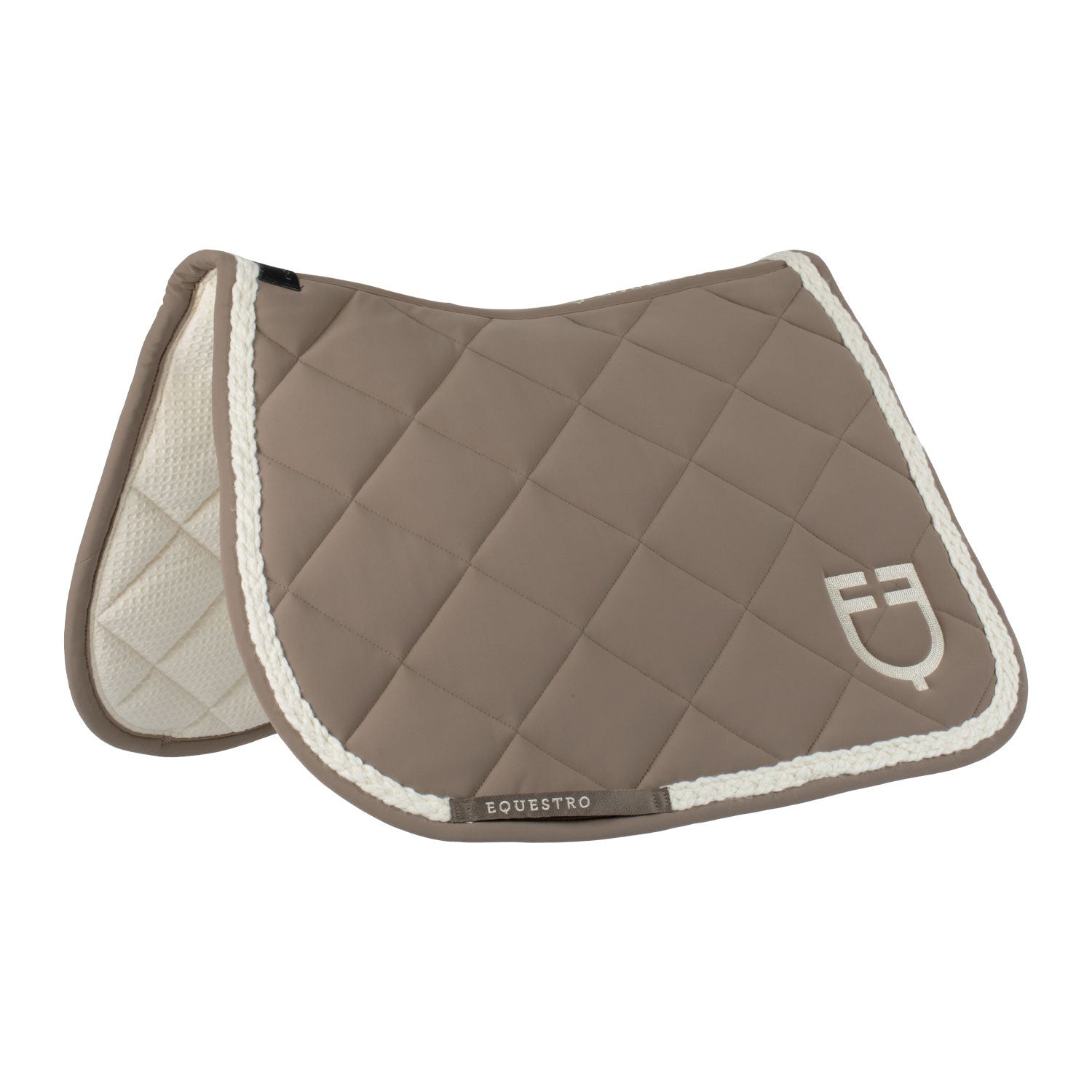 Braided cord jumping saddle pad.