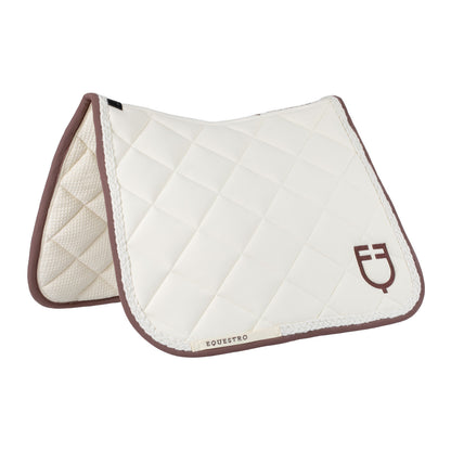 Braided cord dressage saddle pad.