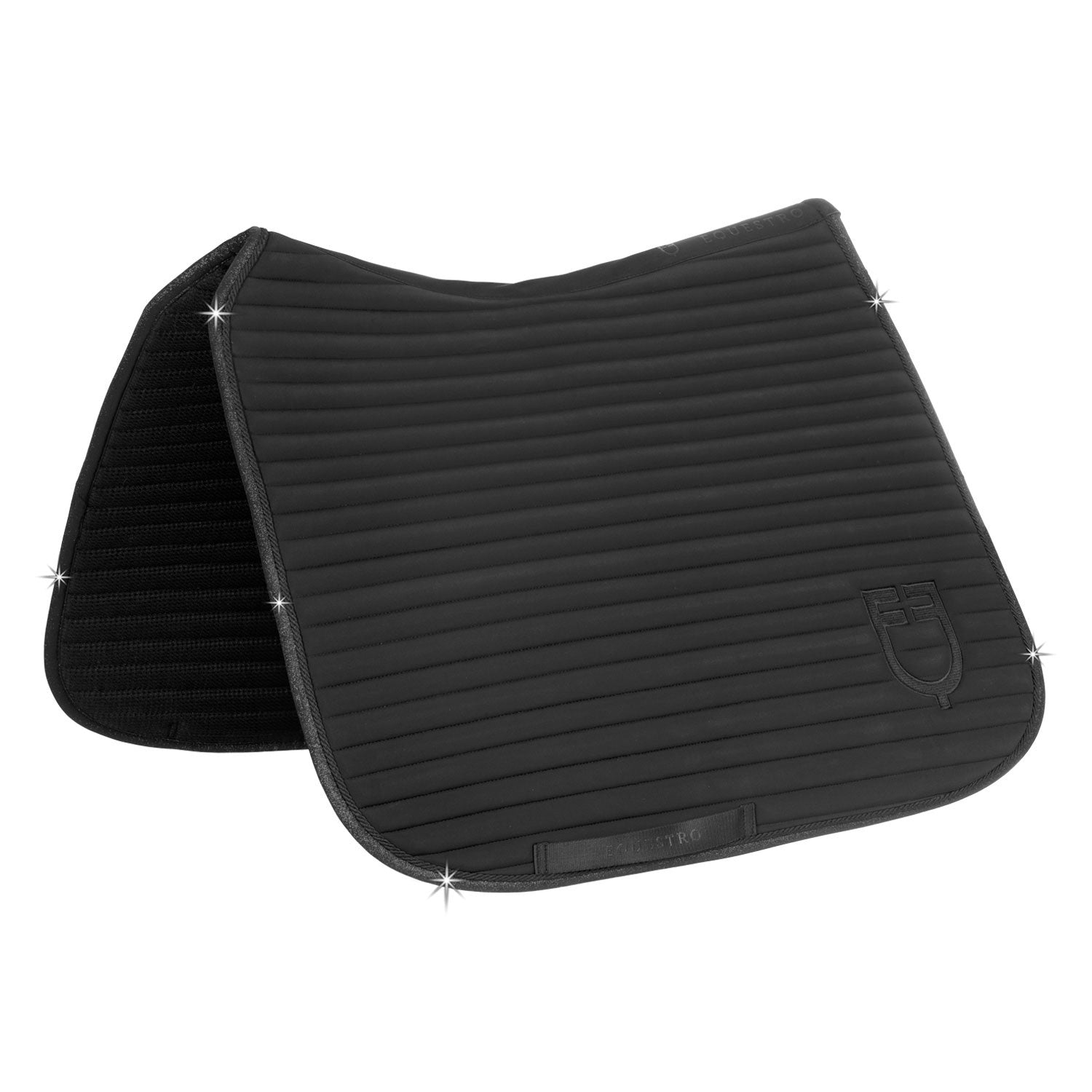 Universe Stripe dressage saddle pad.