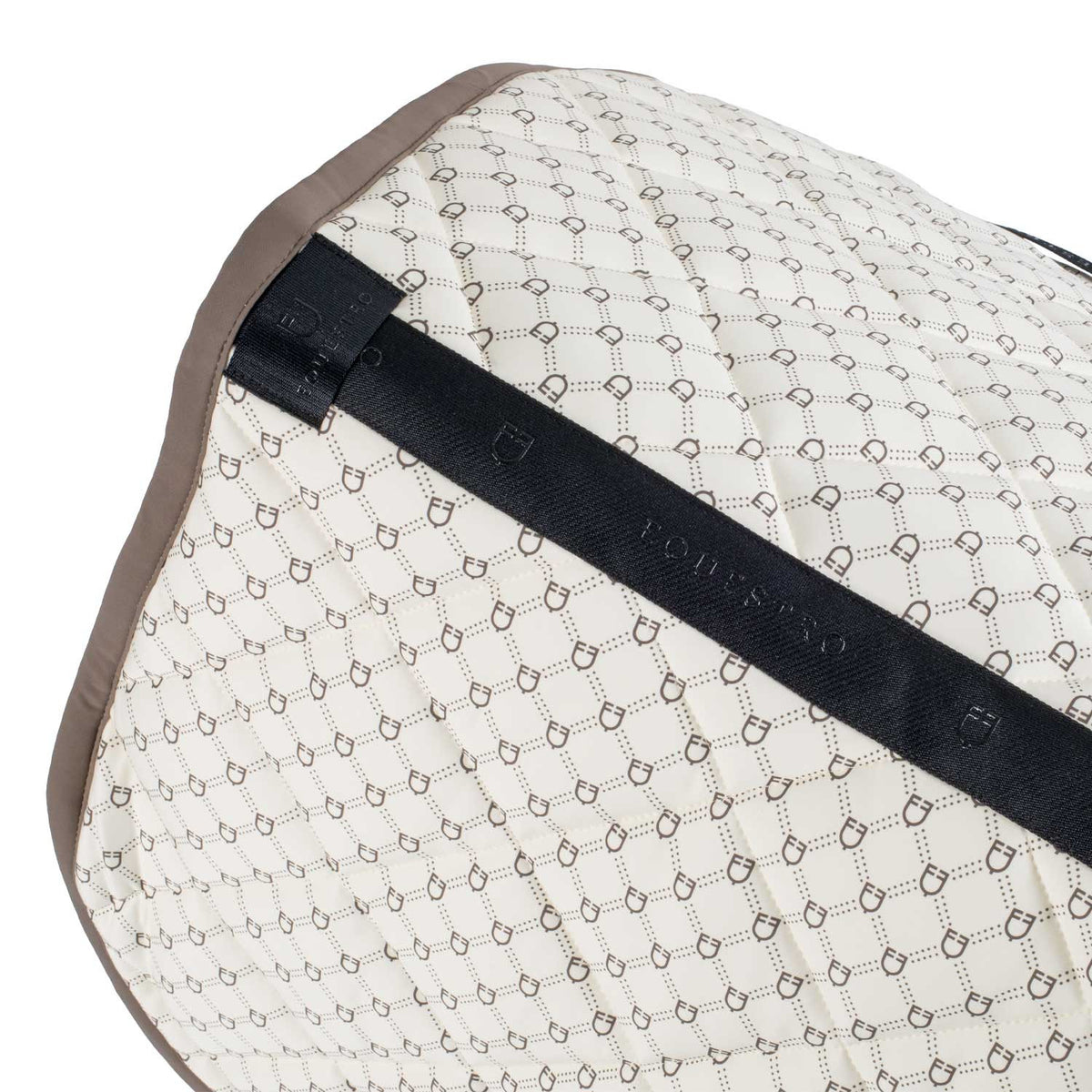 Equestro Jumping Saddle Pad With Monogram Print