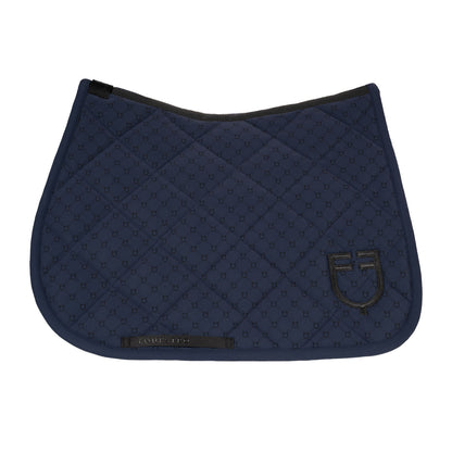 Equestro Jumping Saddle Pad With Monogram Print