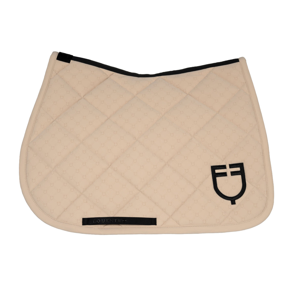 Equestro Jumping Saddle Pad With Monogram Print