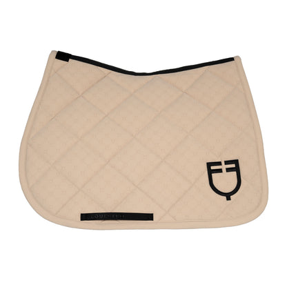 Equestro Jumping Saddle Pad With Monogram Print