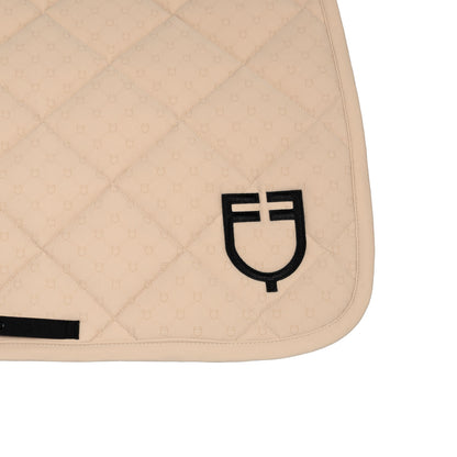 Equestro Jumping Saddle Pad With Monogram Print