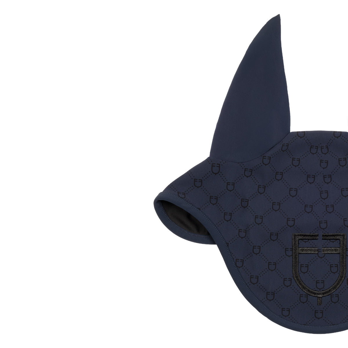 Equestro Fly Veil With Monogram Print