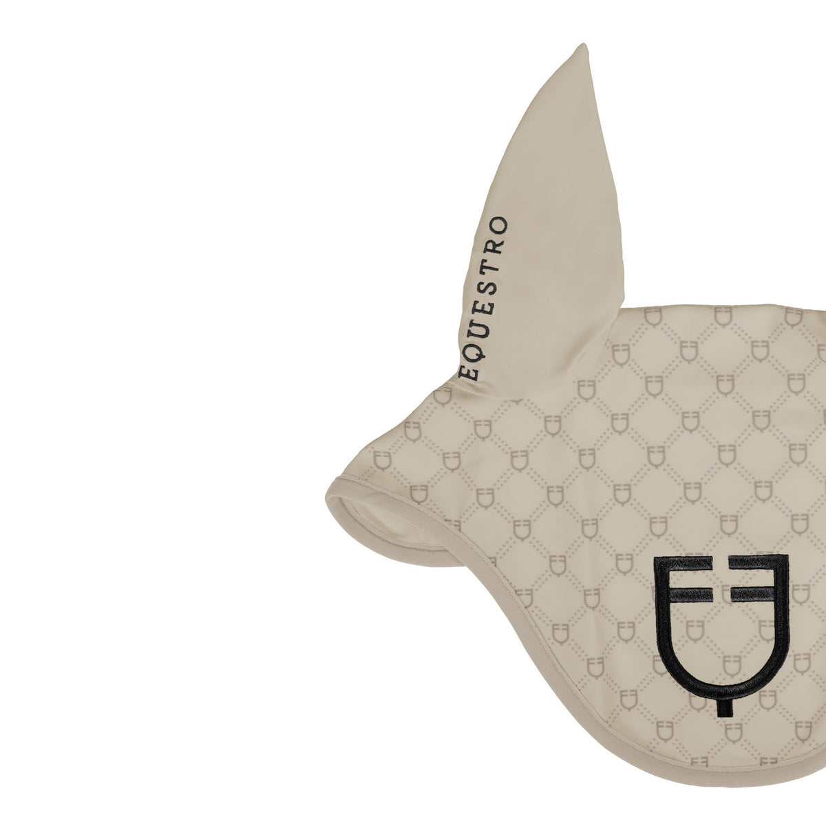Equestro Fly Veil With Monogram Print
