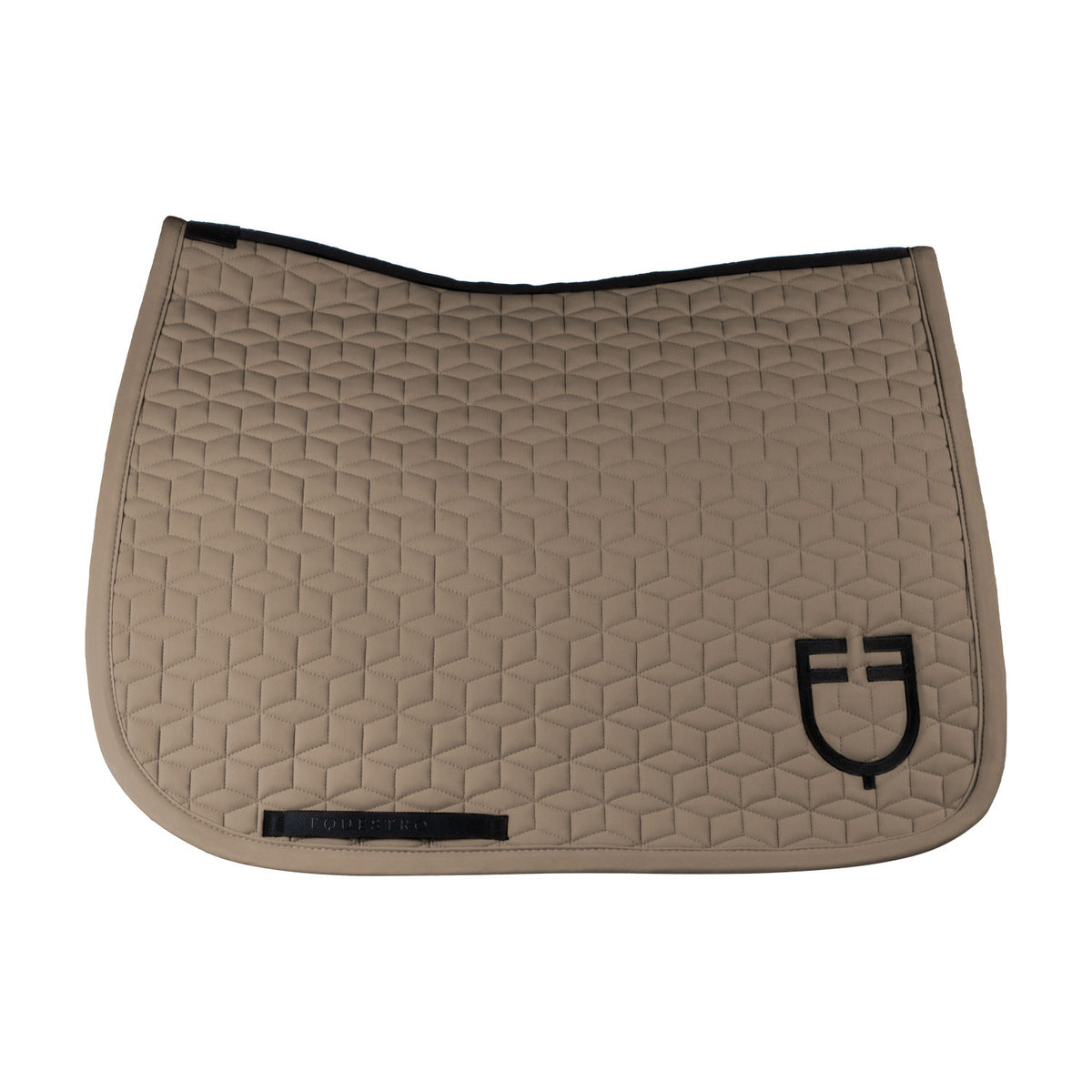 Equestro Dressage Saddle Pad With Cube Quilting
