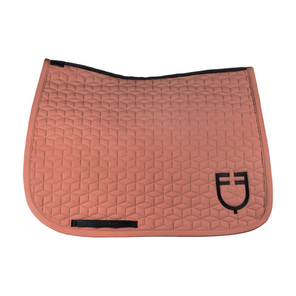 Equestro Dressage Saddle Pad With Cube Quilting