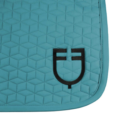 Equestro Dressage Saddle Pad With Cube Quilting