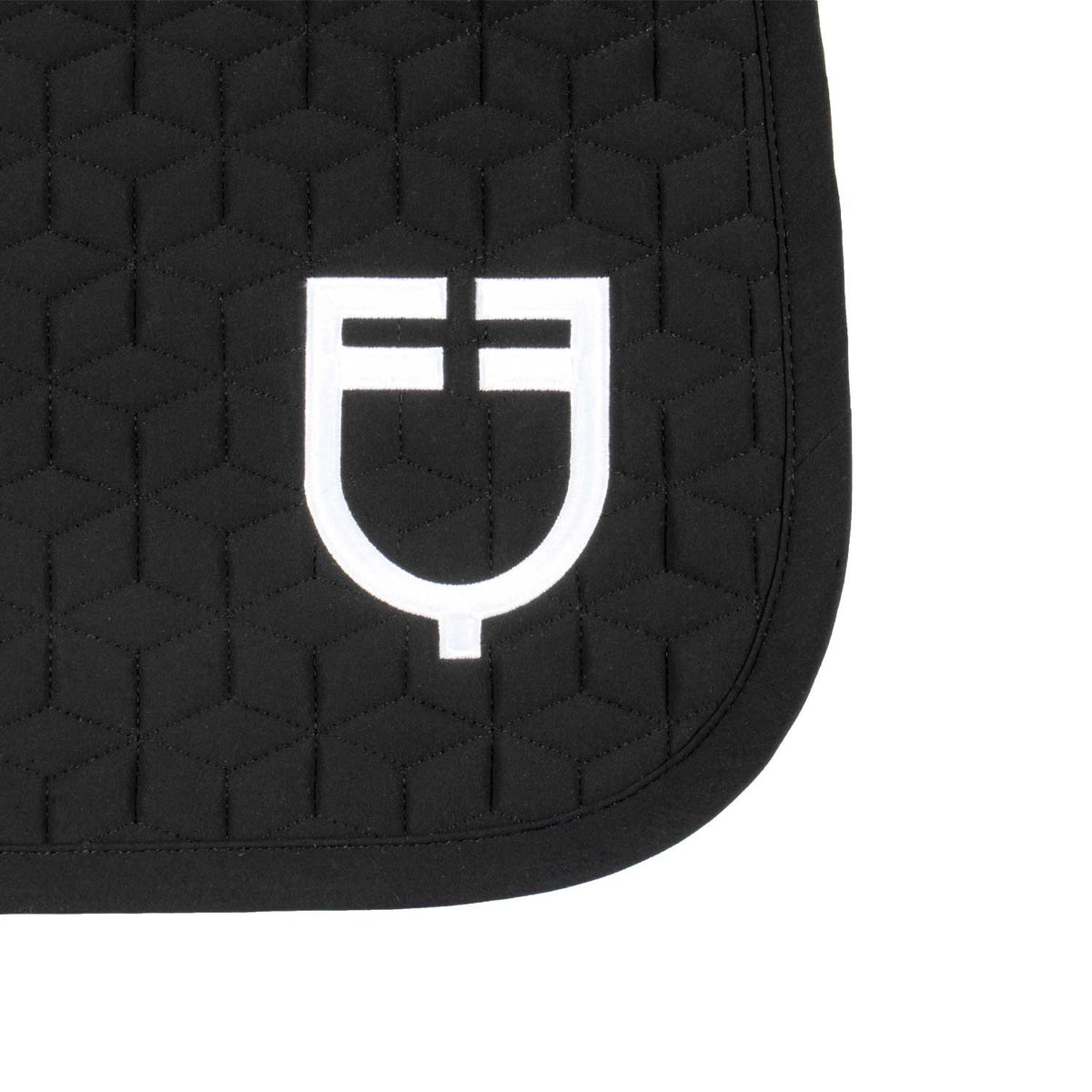 Equestro Dressage Saddle Pad With Cube Quilting