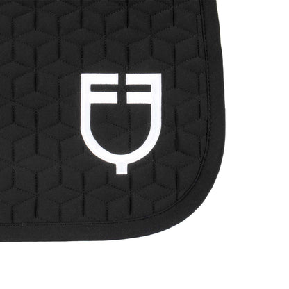Equestro Dressage Saddle Pad With Cube Quilting