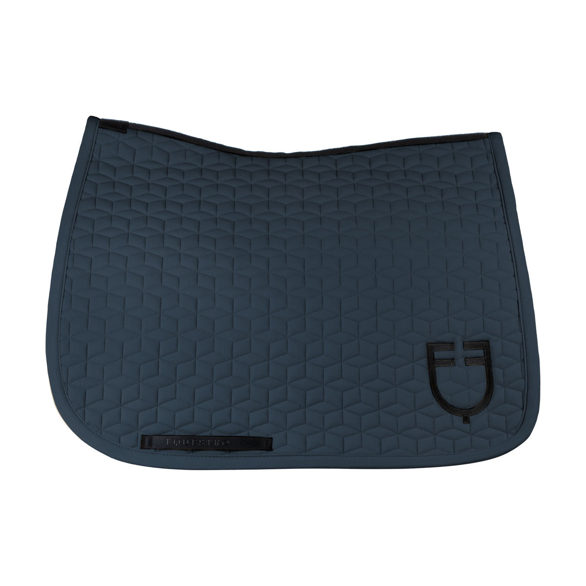 Equestro Dressage Saddle Pad With Cube Quilting