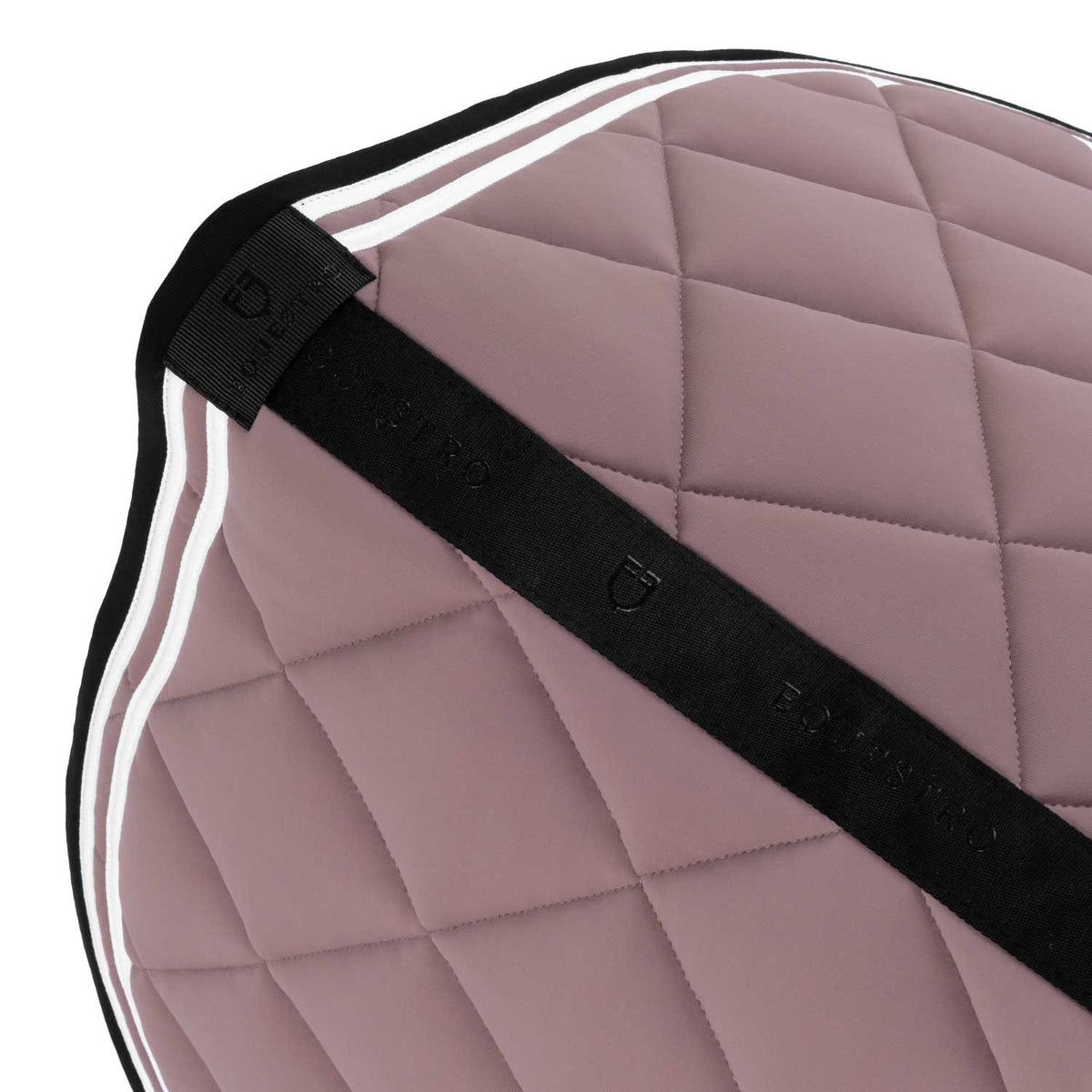 Equestro Double Stripes Jumping Saddle Pad In Technical Fabric