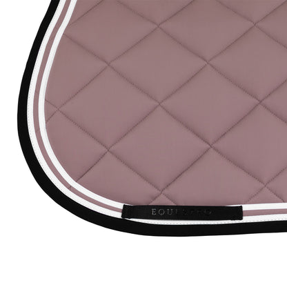 Equestro Double Stripes Jumping Saddle Pad In Technical Fabric