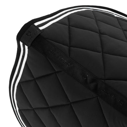 Equestro Double Stripes Jumping Saddle Pad In Technical Fabric