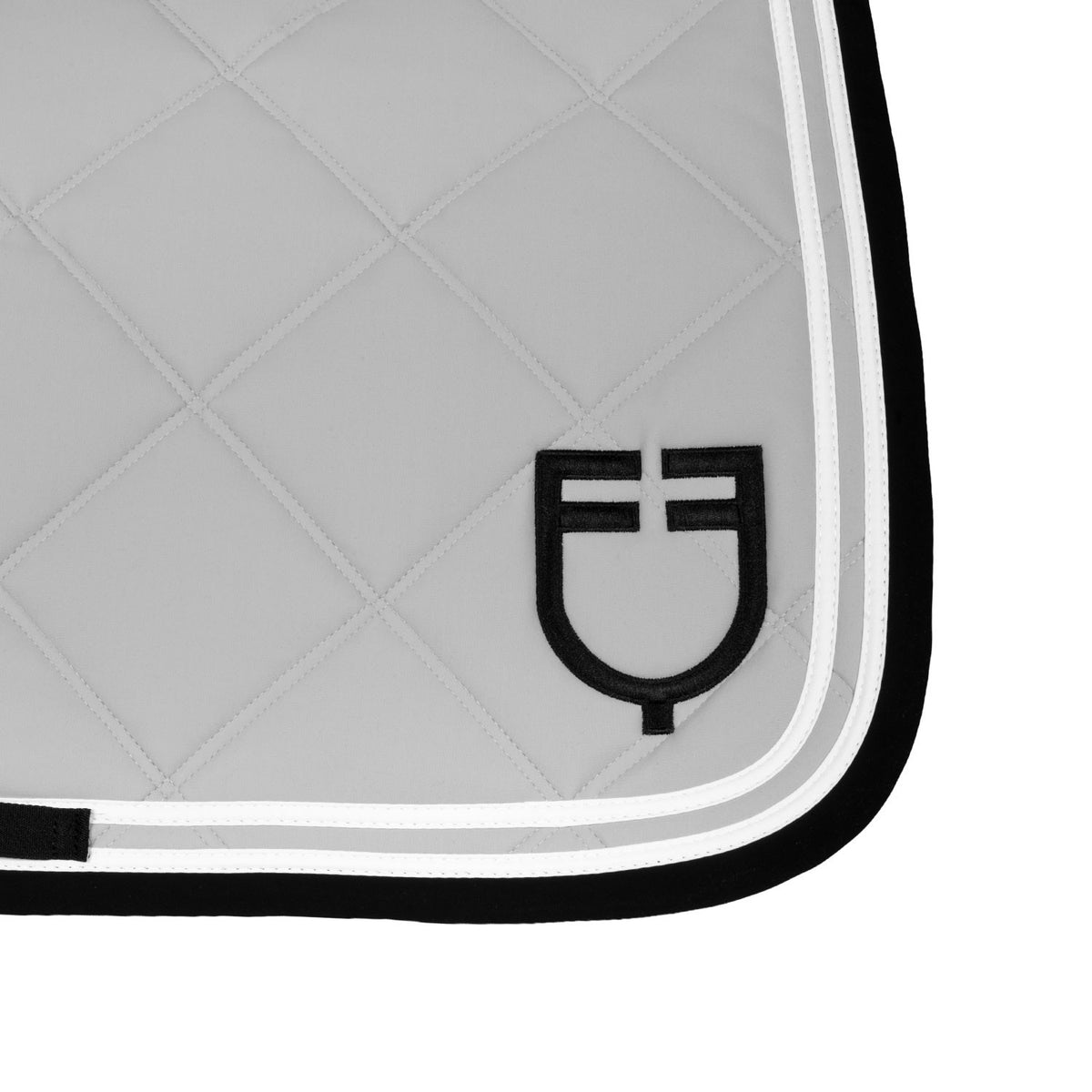 Equestro Double Stripes Jumping Saddle Pad In Technical Fabric
