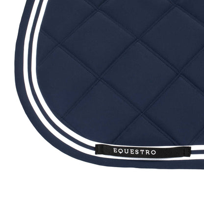Equestro Double Stripes Jumping Saddle Pad In Technical Fabric