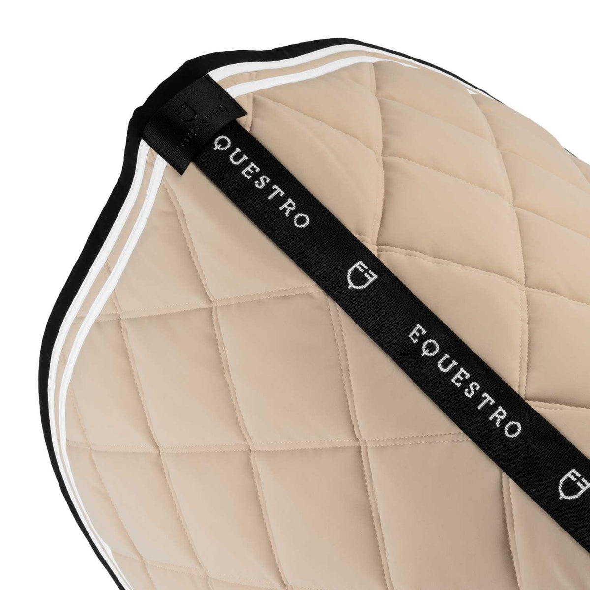 Equestro Double Stripes Jumping Saddle Pad In Technical Fabric