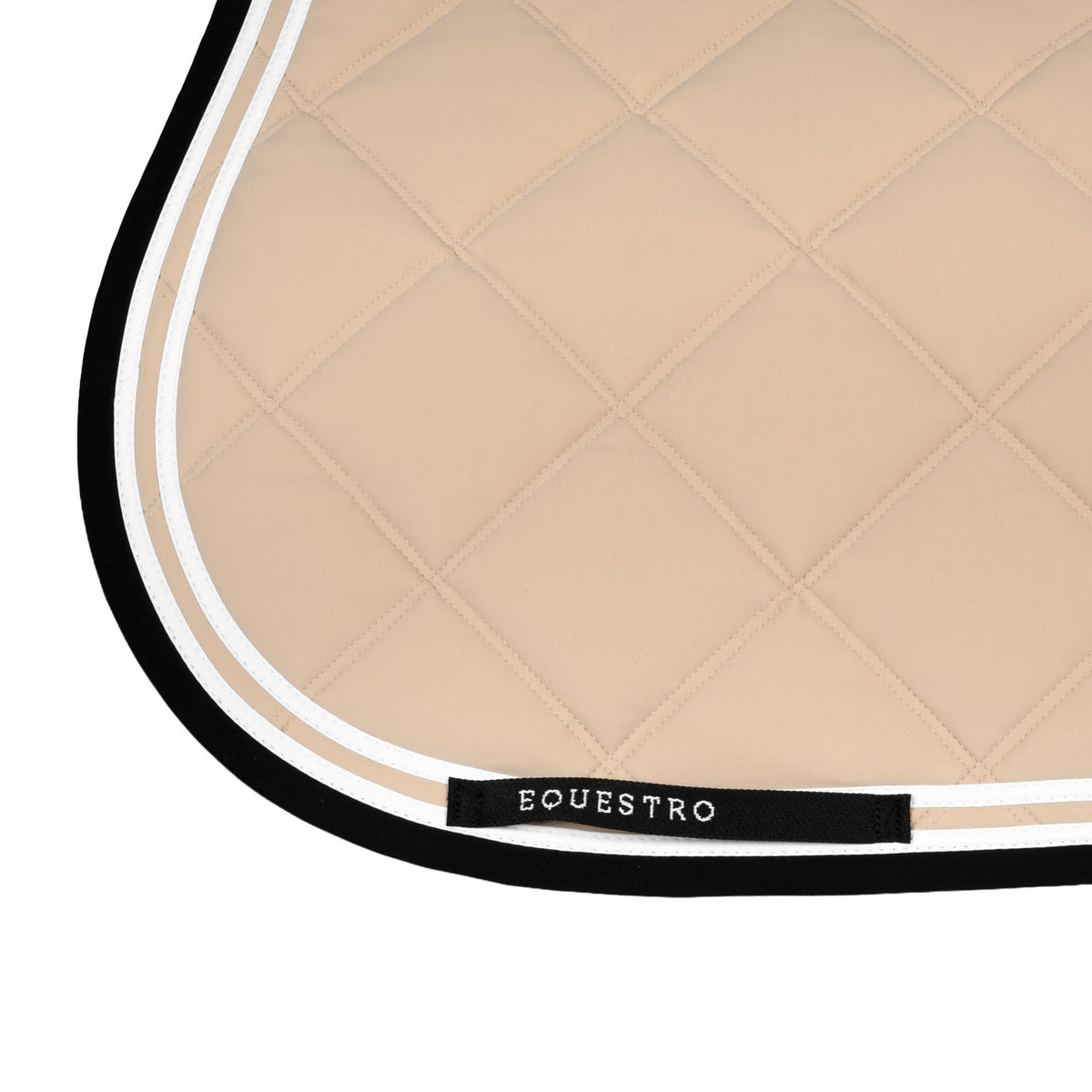 Equestro Double Stripes Jumping Saddle Pad In Technical Fabric