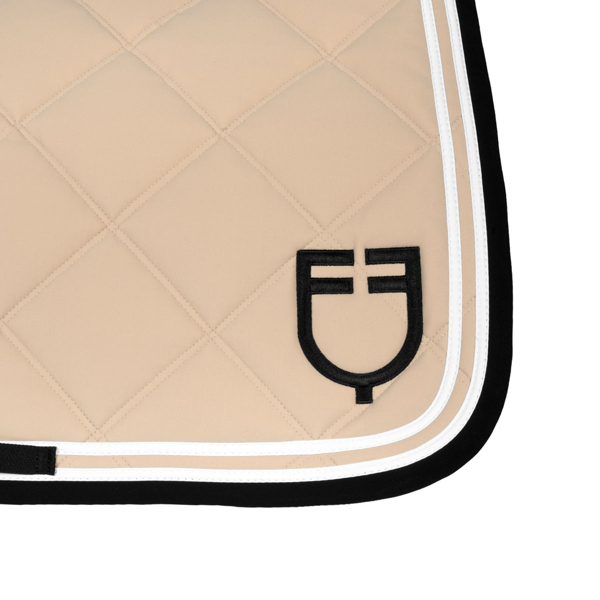 Equestro Double Stripes Jumping Saddle Pad In Technical Fabric