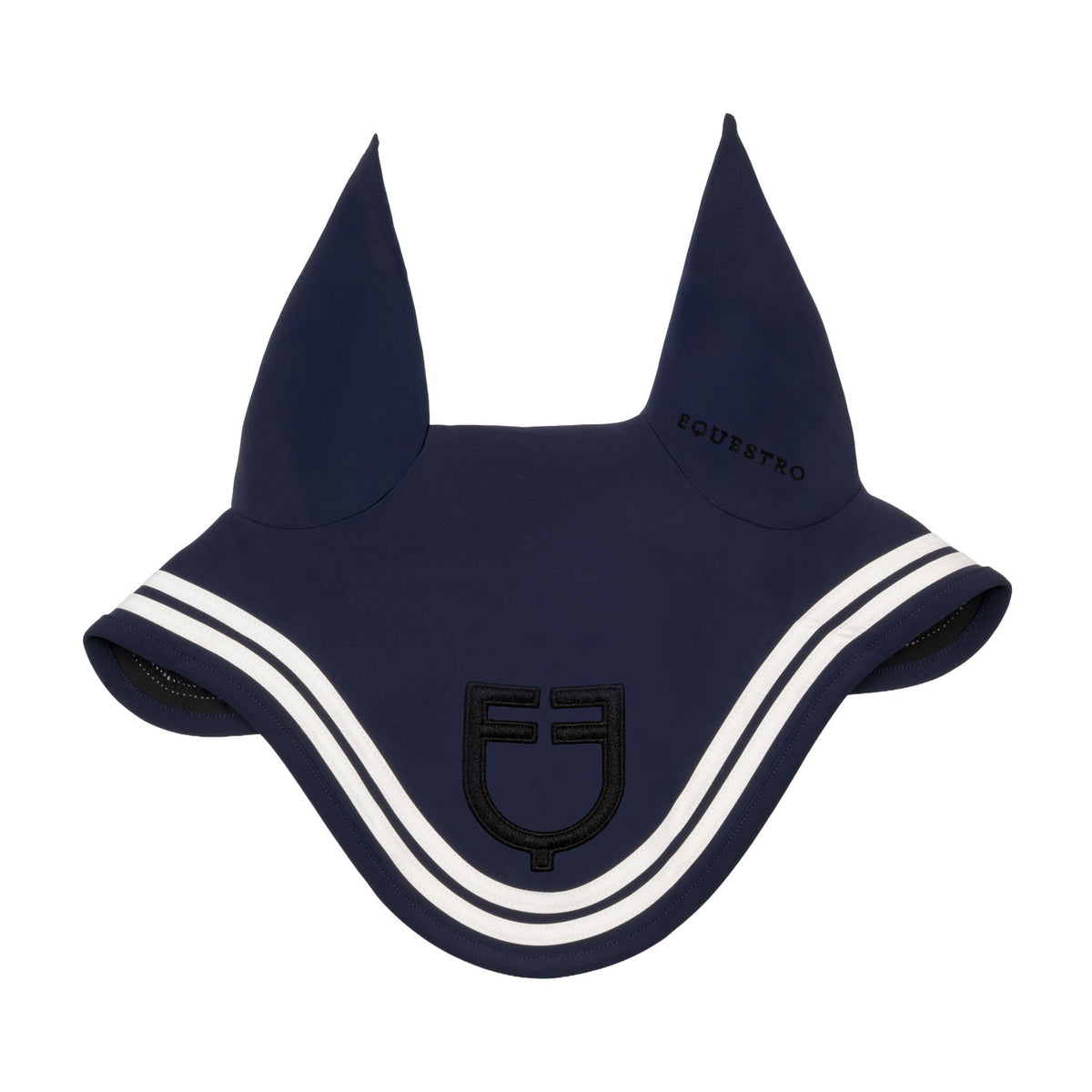 Equestro Double Stripes Fly Veil In Technical Fabric