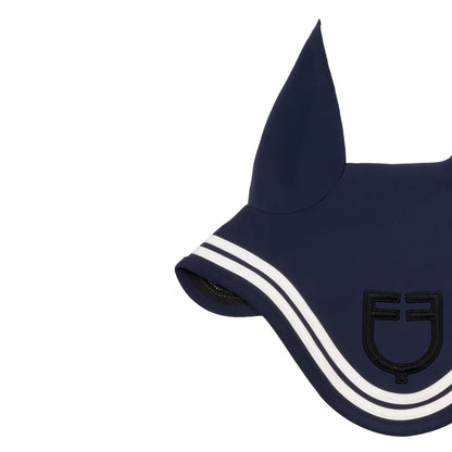 Equestro Double Stripes Fly Veil In Technical Fabric