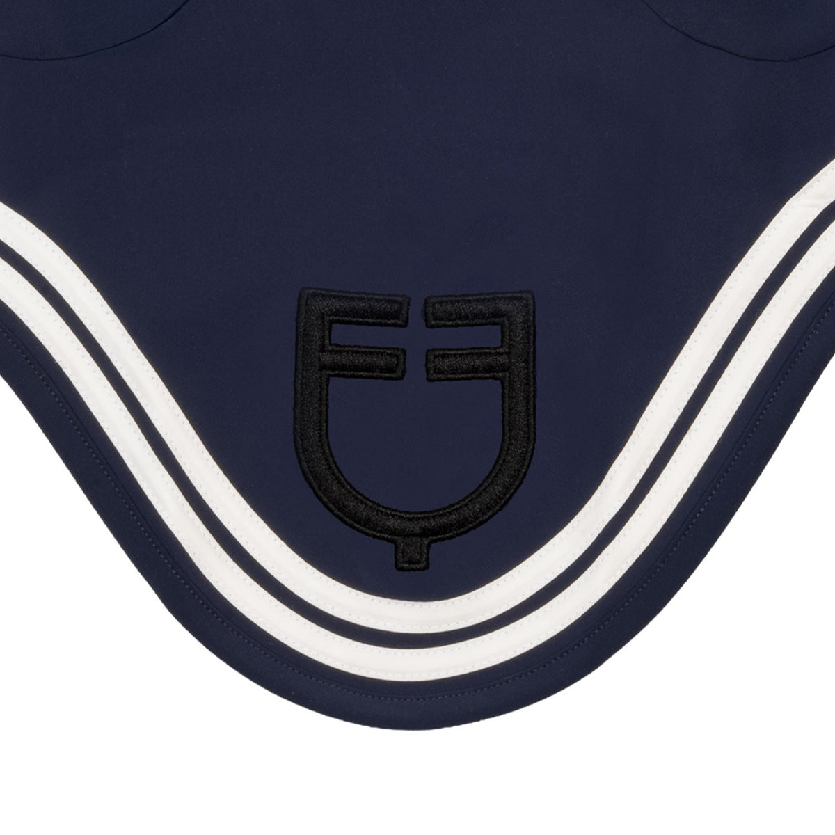Equestro Double Stripes Fly Veil In Technical Fabric