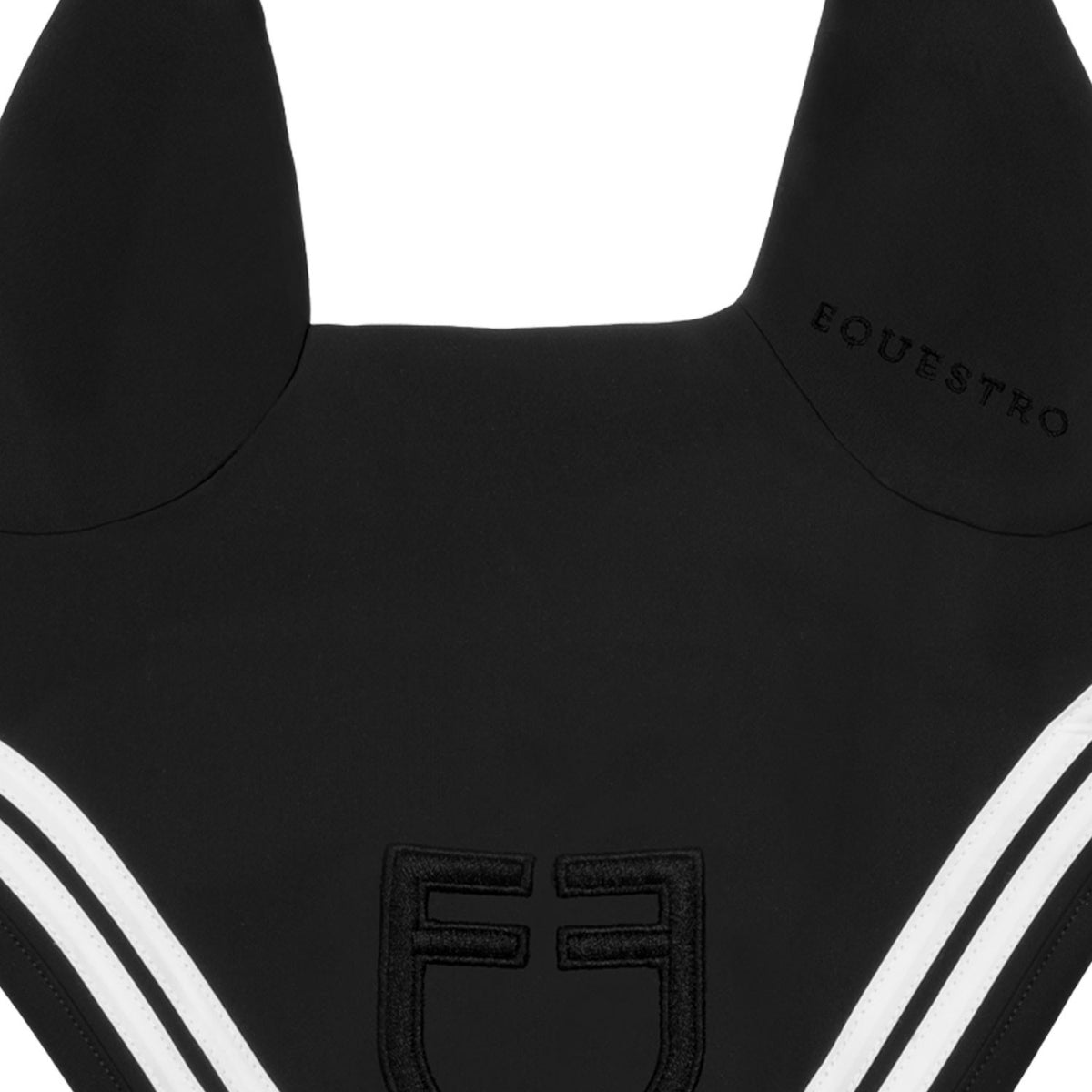 Equestro Double Stripes Fly Veil In Technical Fabric