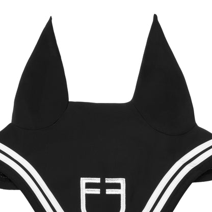 Equestro Double Stripes Fly Veil In Technical Fabric