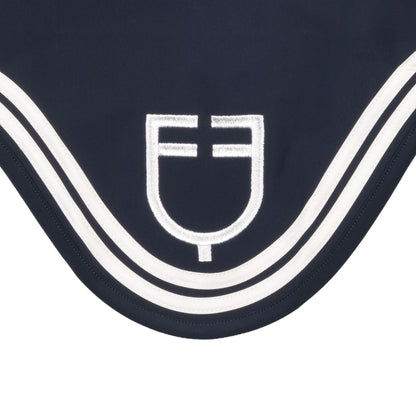 Equestro Double Stripes Fly Veil In Technical Fabric