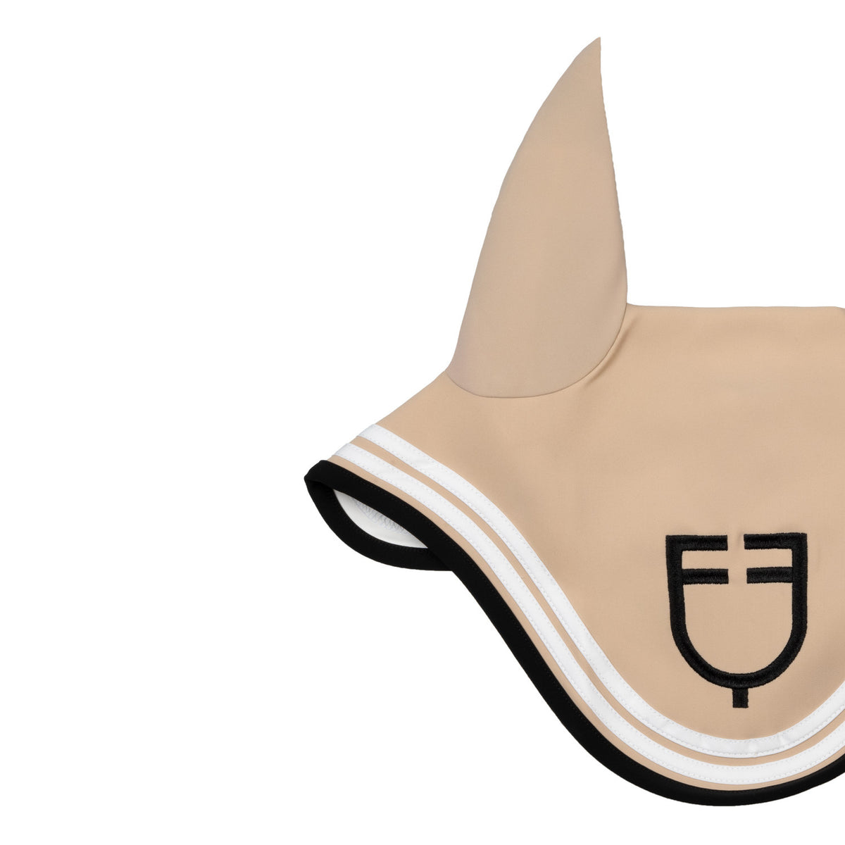 Equestro Double Stripes Fly Veil In Technical Fabric