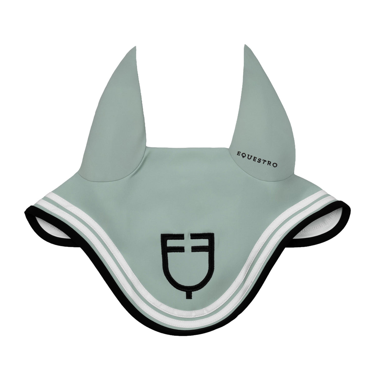 Equestro Double Stripes Fly Veil In Technical Fabric