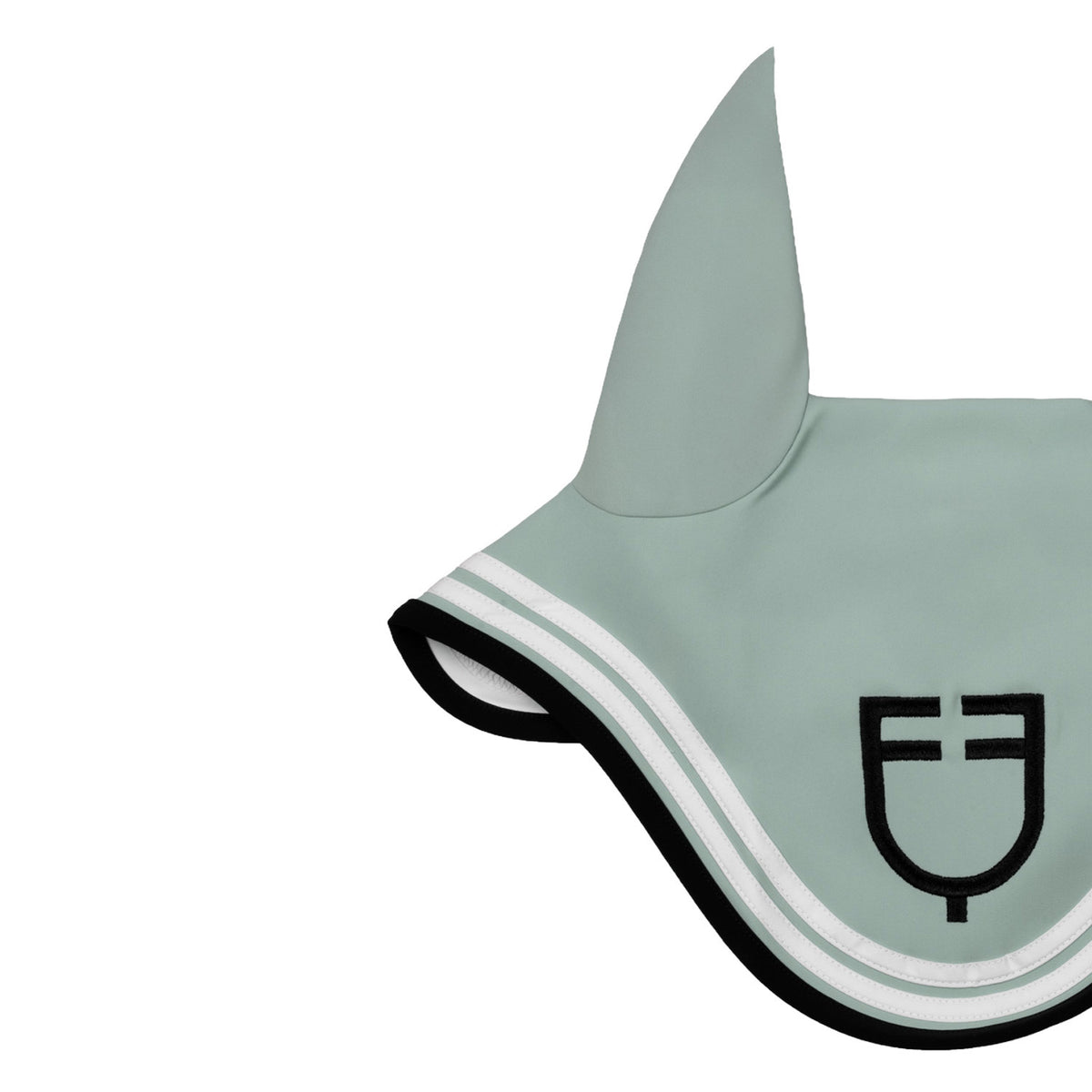 Equestro Double Stripes Fly Veil In Technical Fabric