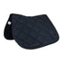 Jumping saddle pad in denim-effect technical fabric.
