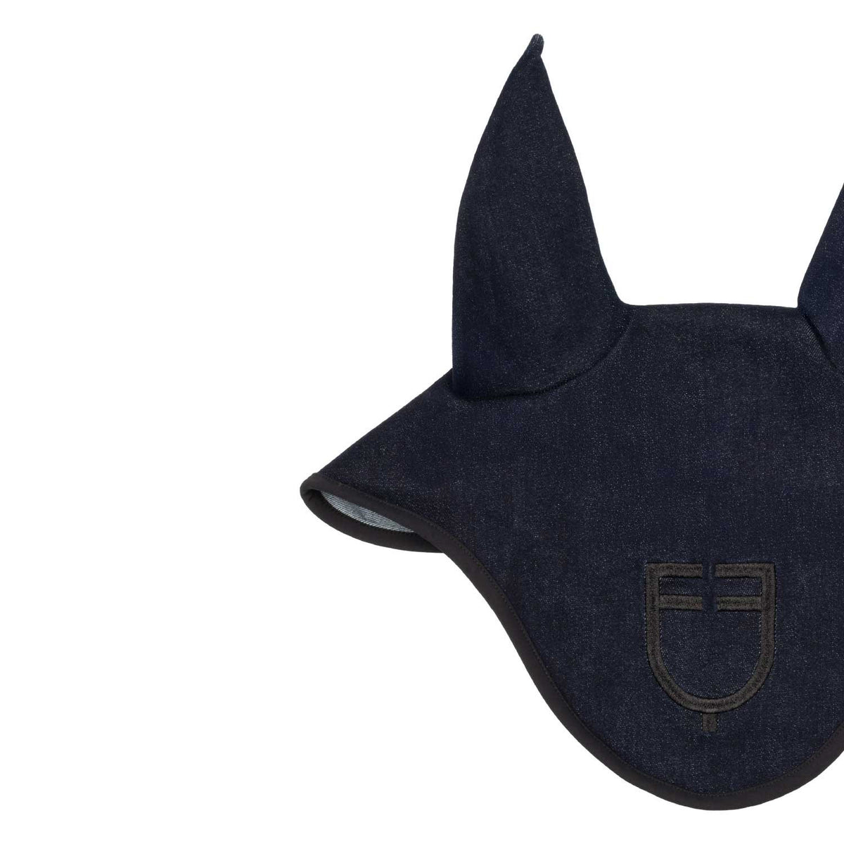 Equestro Fly Veil In Denim-Effect Technical Fabric With Logo