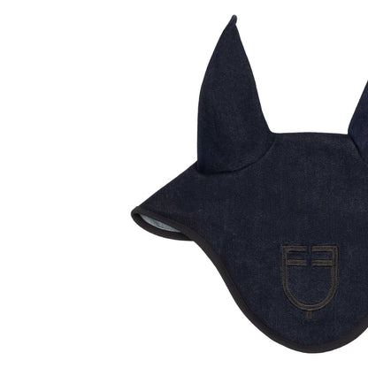 Equestro Fly Veil In Denim-Effect Technical Fabric With Logo