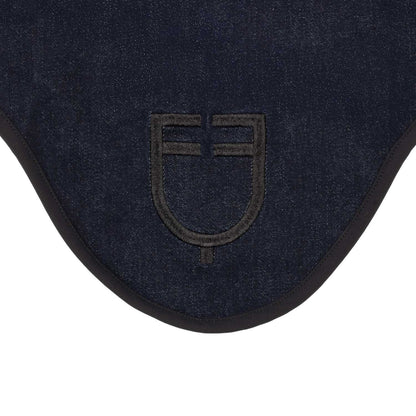 Equestro Fly Veil In Denim-Effect Technical Fabric With Logo