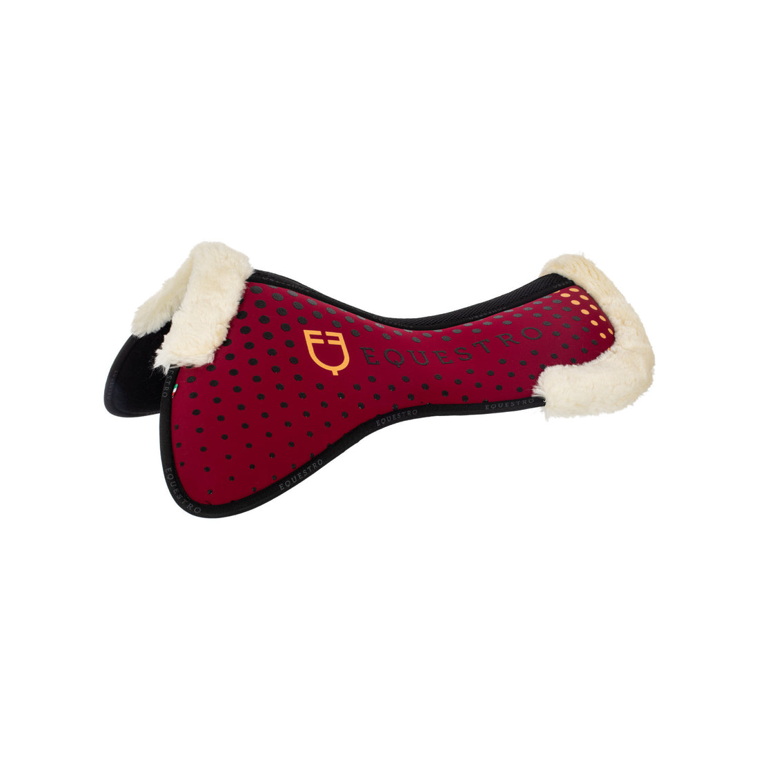 Ecowool memory foam pad with silicone grip and logo.