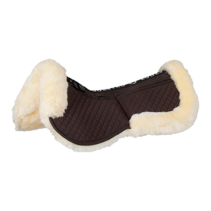 Cotton pad with pockets and sheepskin.